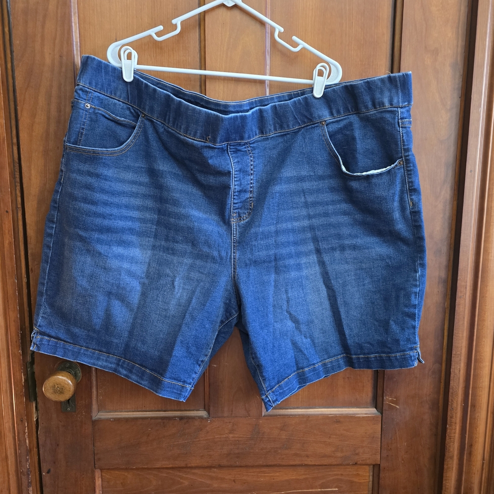 Terra & Sky Dark Blue Jean Shorts